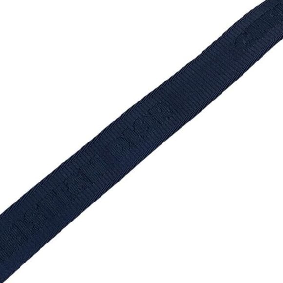 Dior Belt Logo Jacquard Small Item Canvas Leather Logo Navy Silver Hardware main image 4